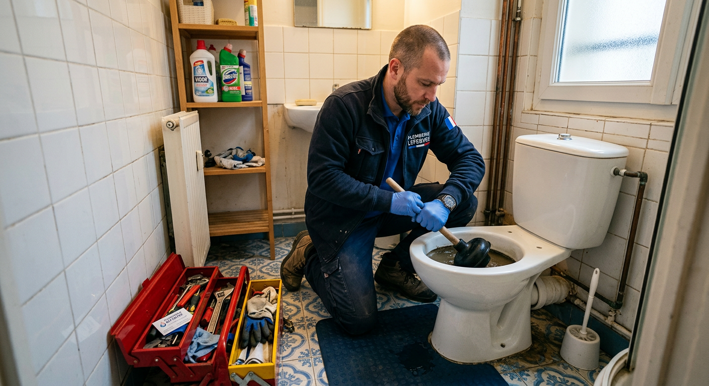 Débouchage WC en urgence par un plombier à Levallois-Perret